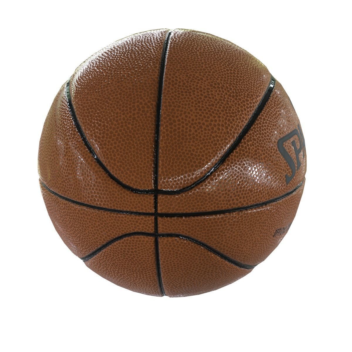 Basketball spalding nba game ball Low-poly 3D model_1