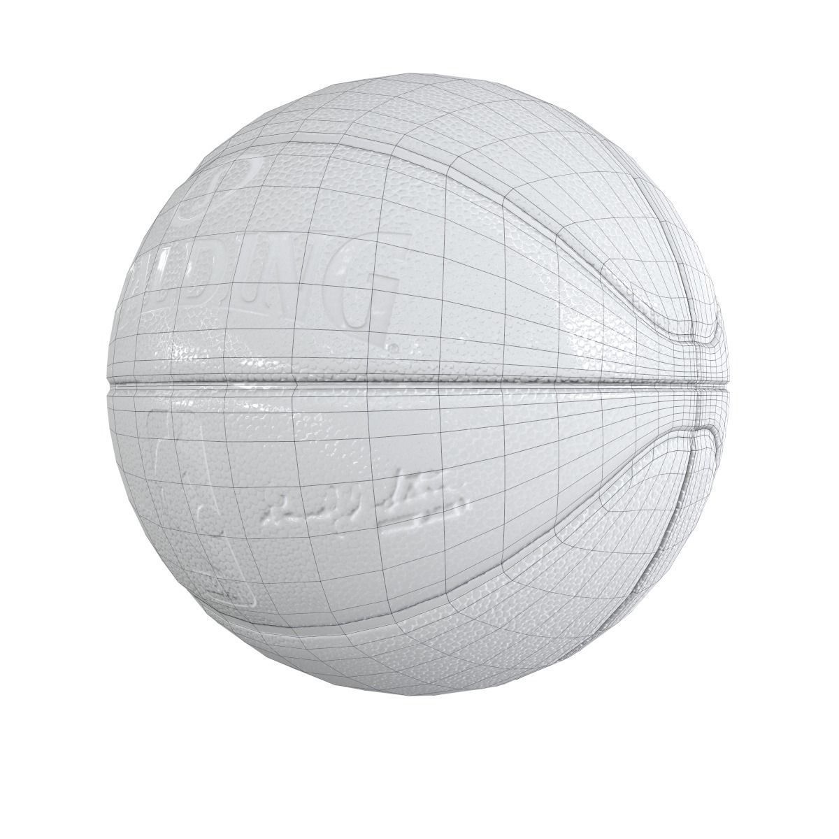 Basketball spalding nba game ball Low-poly 3D model_8