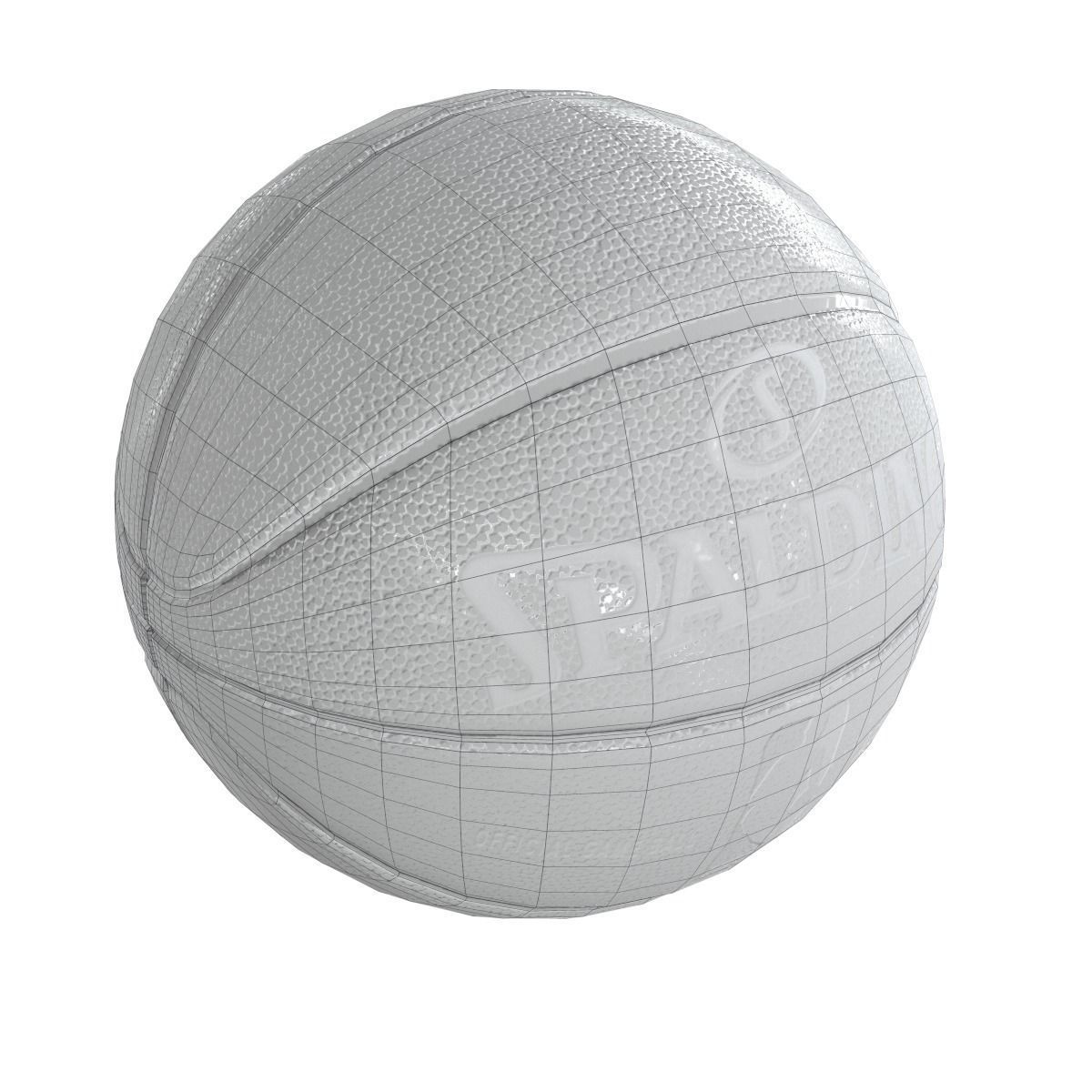 Basketball spalding nba game ball Low-poly 3D model_12