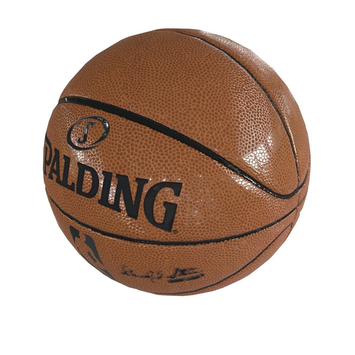 Basketball spalding nba game ball Low-poly 3D model_6