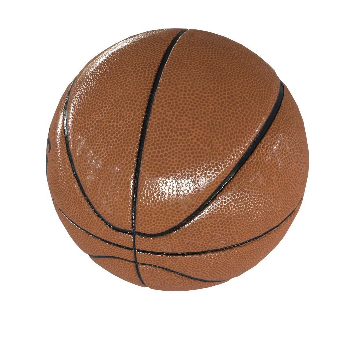 Basketball spalding nba game ball Low-poly 3D model_3