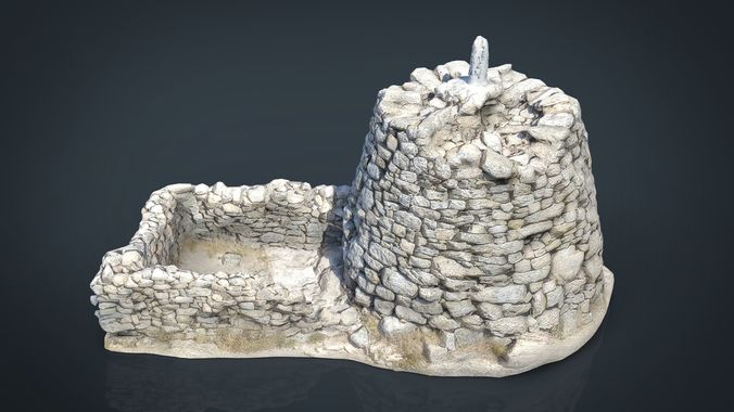 Mountain Summit  Low-poly 3D model
