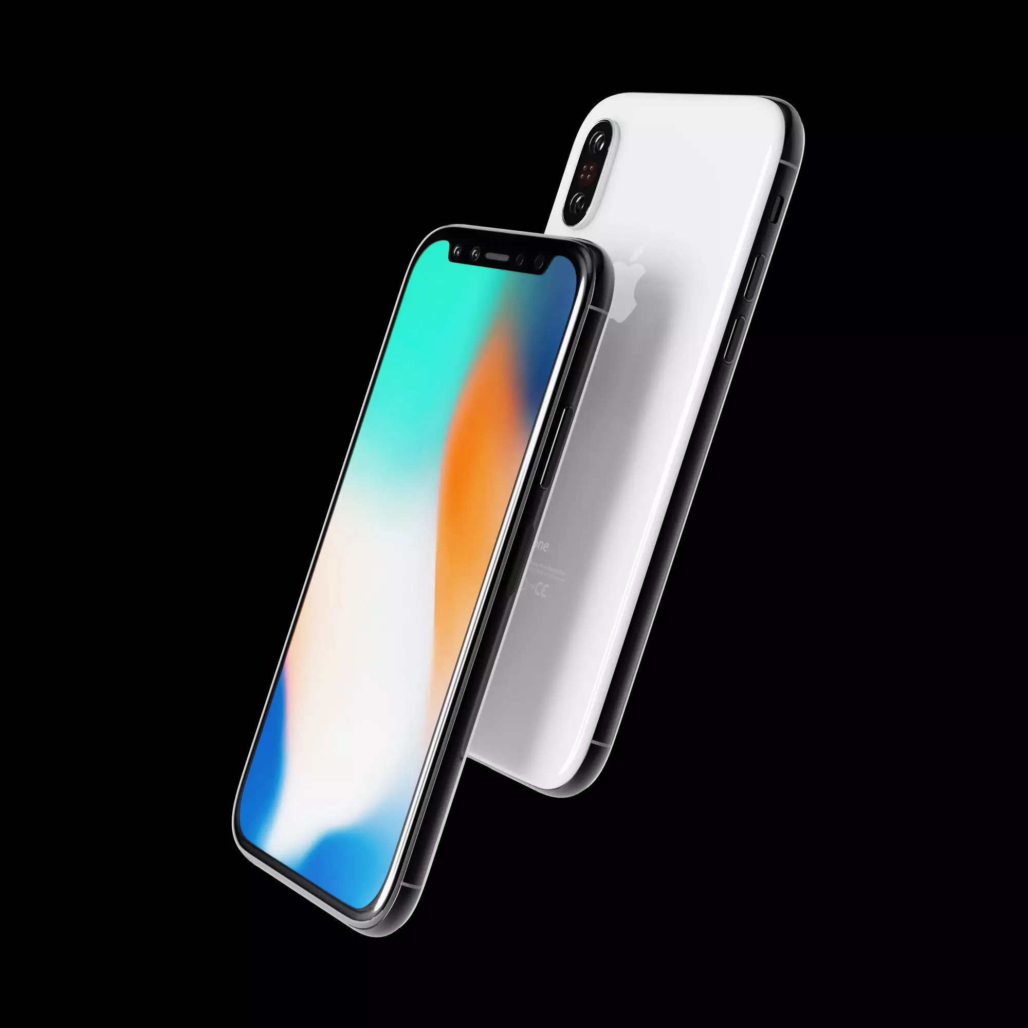 Apple iPhone x Low-poly 3D model_0