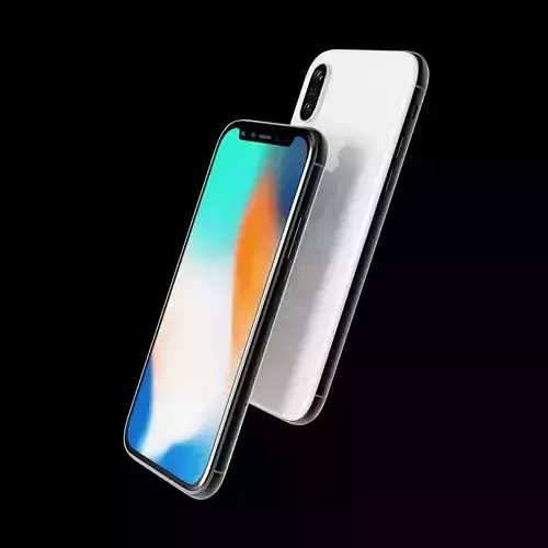 Apple iPhone x Low-poly 3D model
