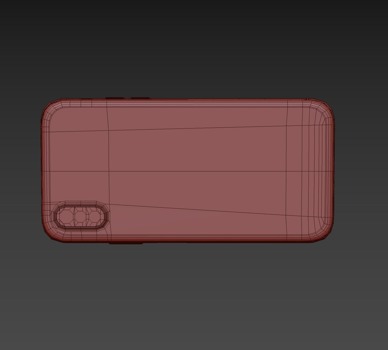 Apple iPhone x Low-poly 3D model_11