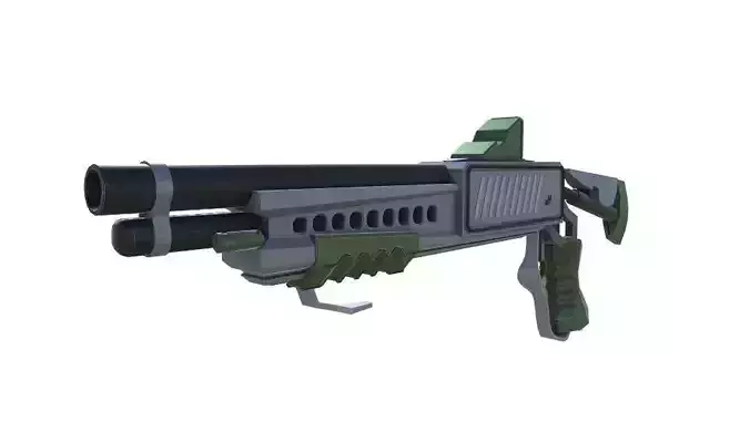 Shotgun Sci-Fi Weapon