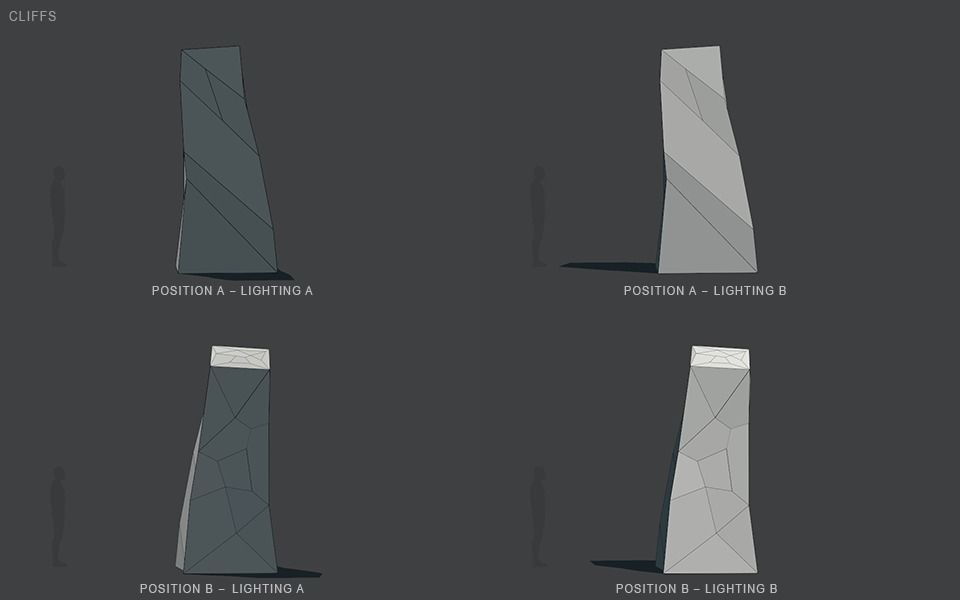 Stylized Cliffs Low-poly 3D model_62