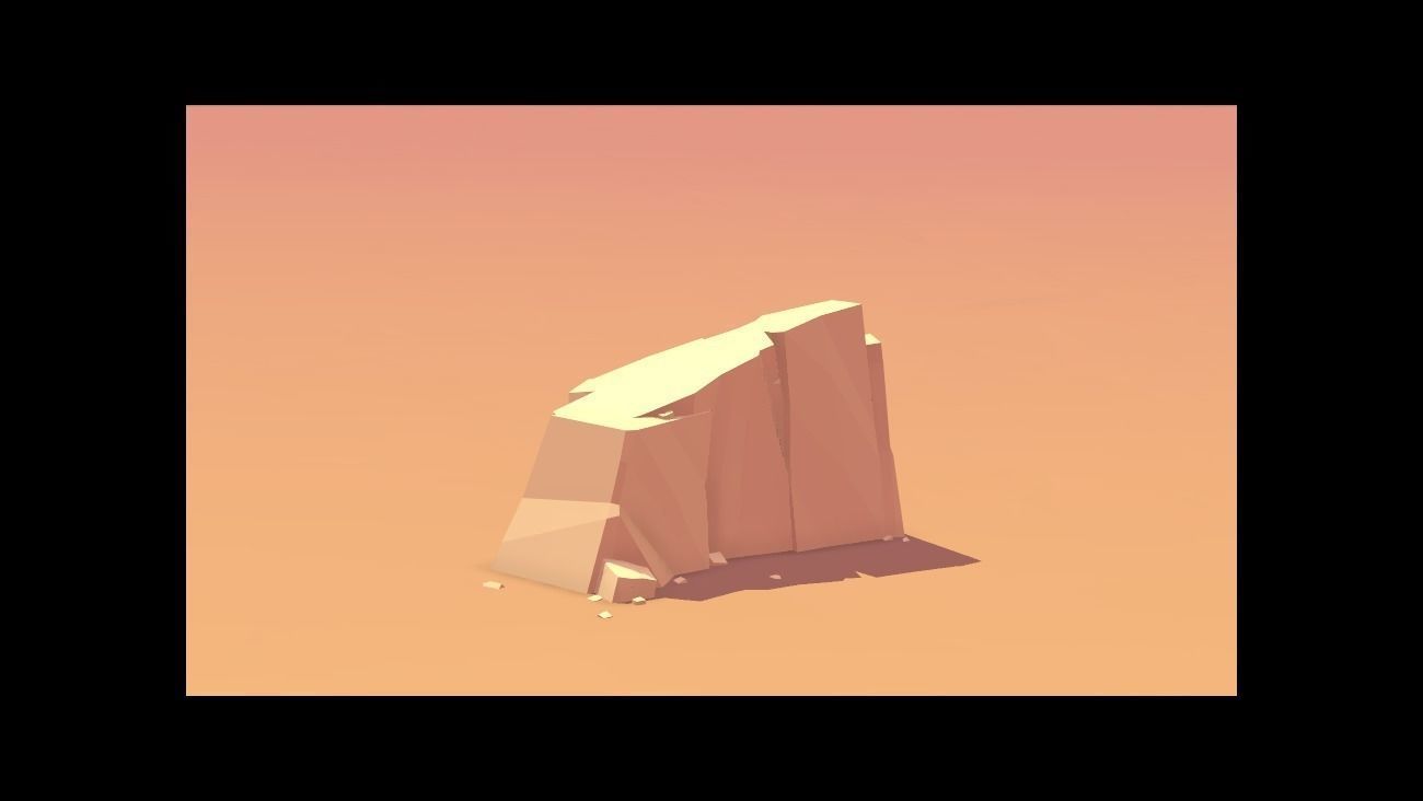 Stylized Cliffs Low-poly 3D model_39