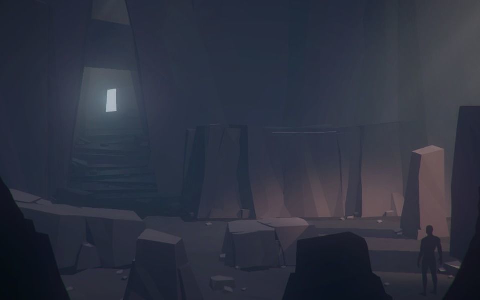 Stylized Cliffs Low-poly 3D model_7