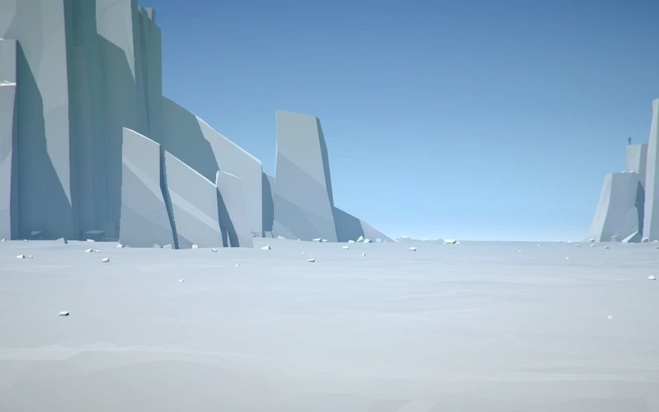 Stylized Cliffs Low-poly 3D model_5