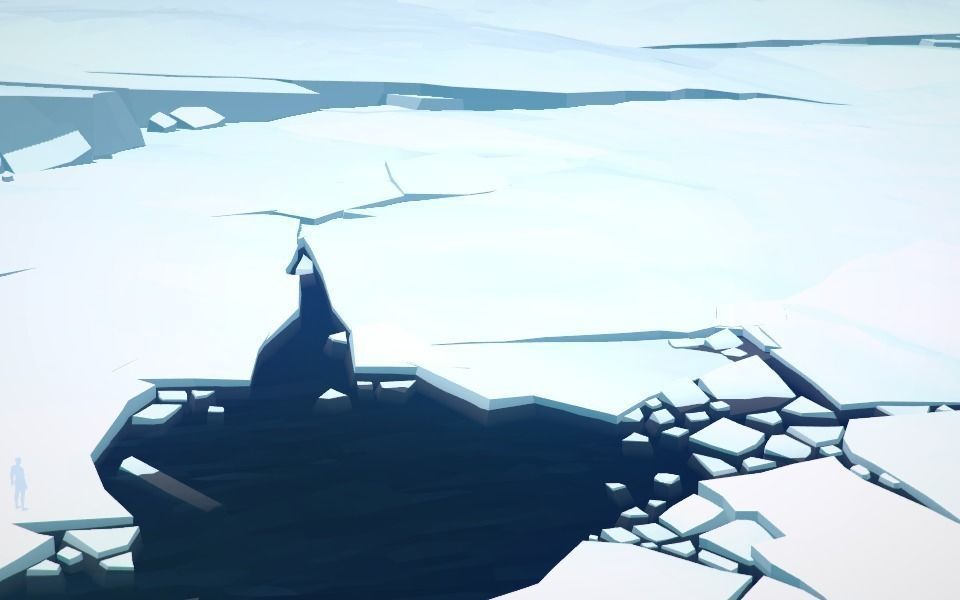 Stylized Cliffs Low-poly 3D model_11