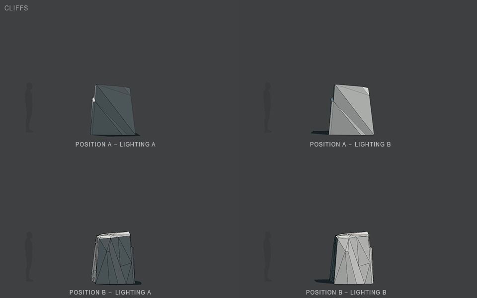 Stylized Cliffs Low-poly 3D model_52