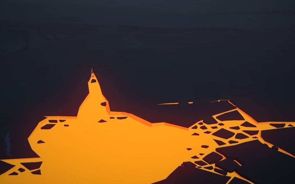 Stylized Cliffs Low-poly 3D model_121