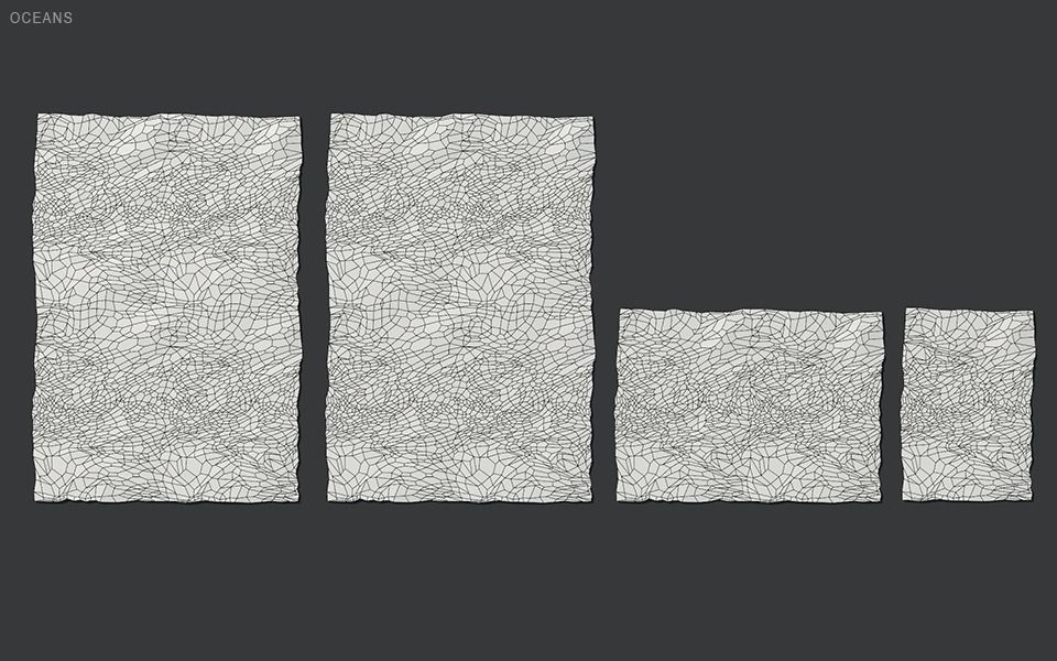 Stylized Cliffs Low-poly 3D model_105