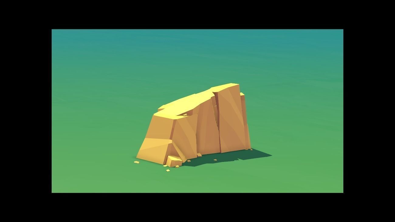 Stylized Cliffs Low-poly 3D model_132