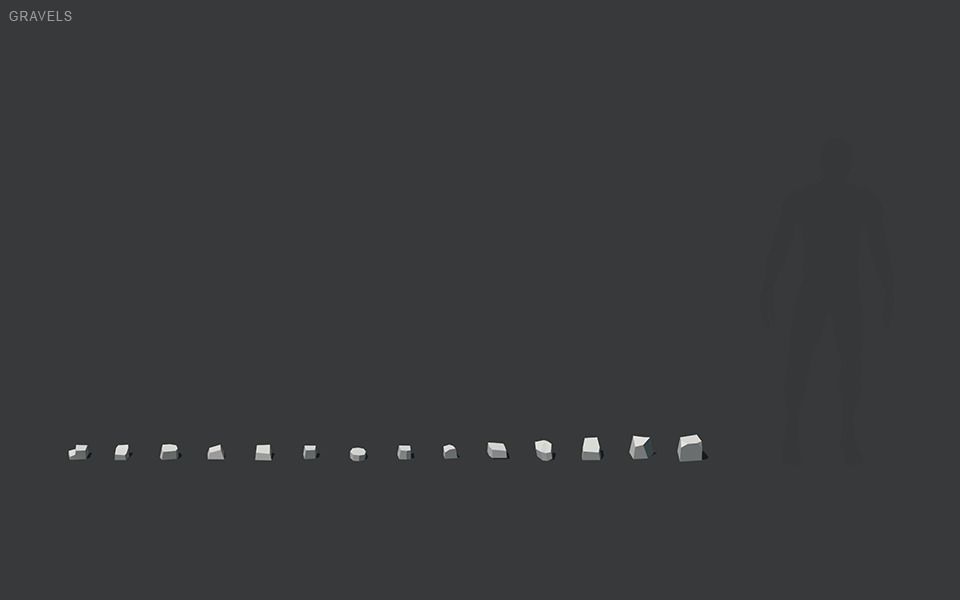 Stylized Cliffs Low-poly 3D model_117