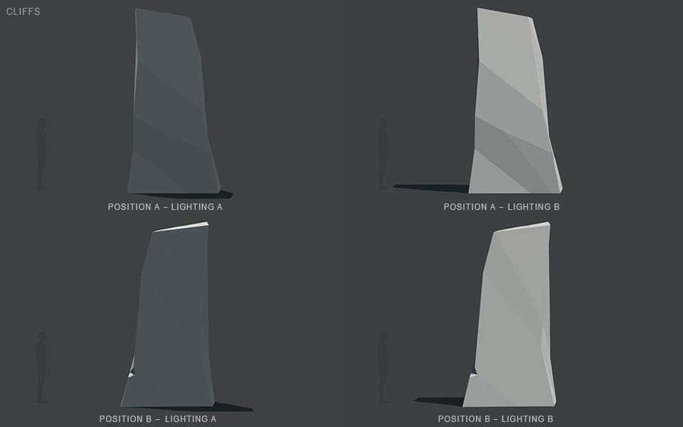 Stylized Cliffs Low-poly 3D model_57