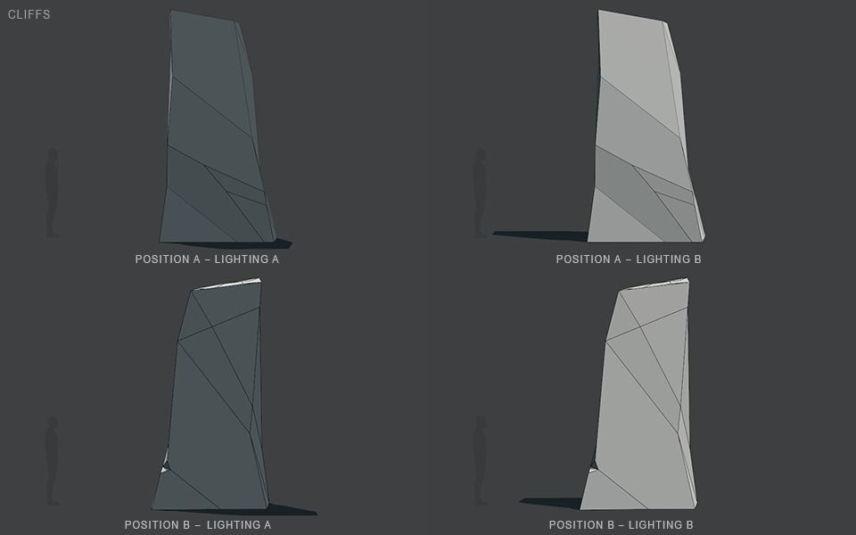 Stylized Cliffs Low-poly 3D model_58