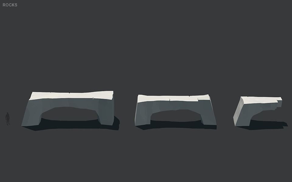 Low Poly Rocks stone sculpture Low-poly 3D model_30