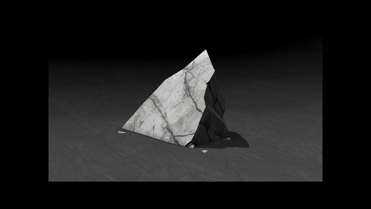 Low Poly Rocks stone sculpture Low-poly 3D model_11