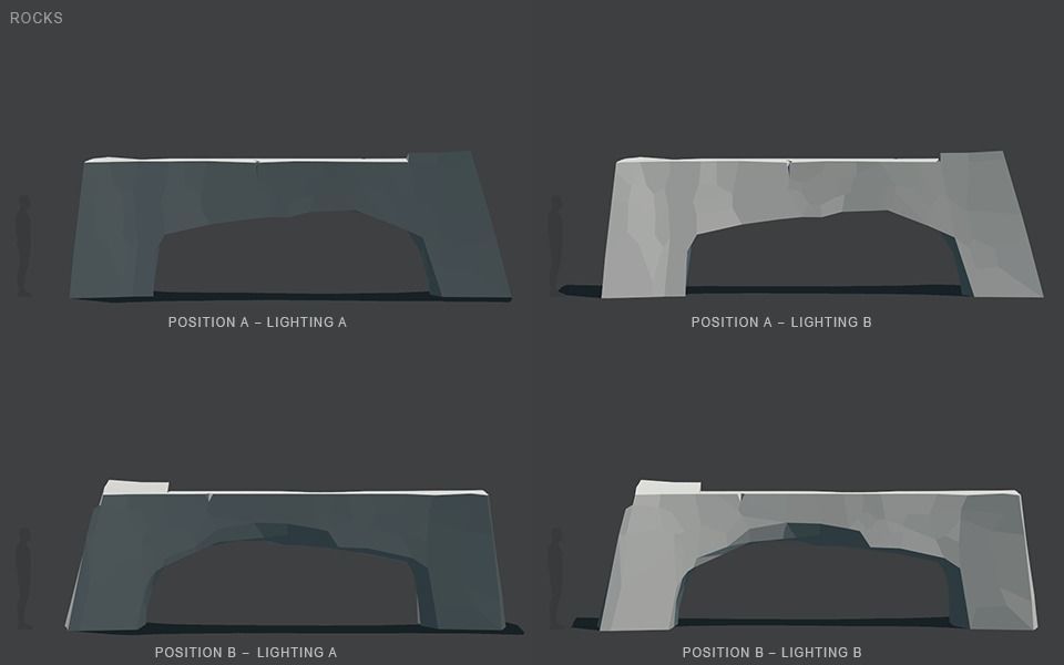 Low Poly Rocks stone sculpture Low-poly 3D model_102