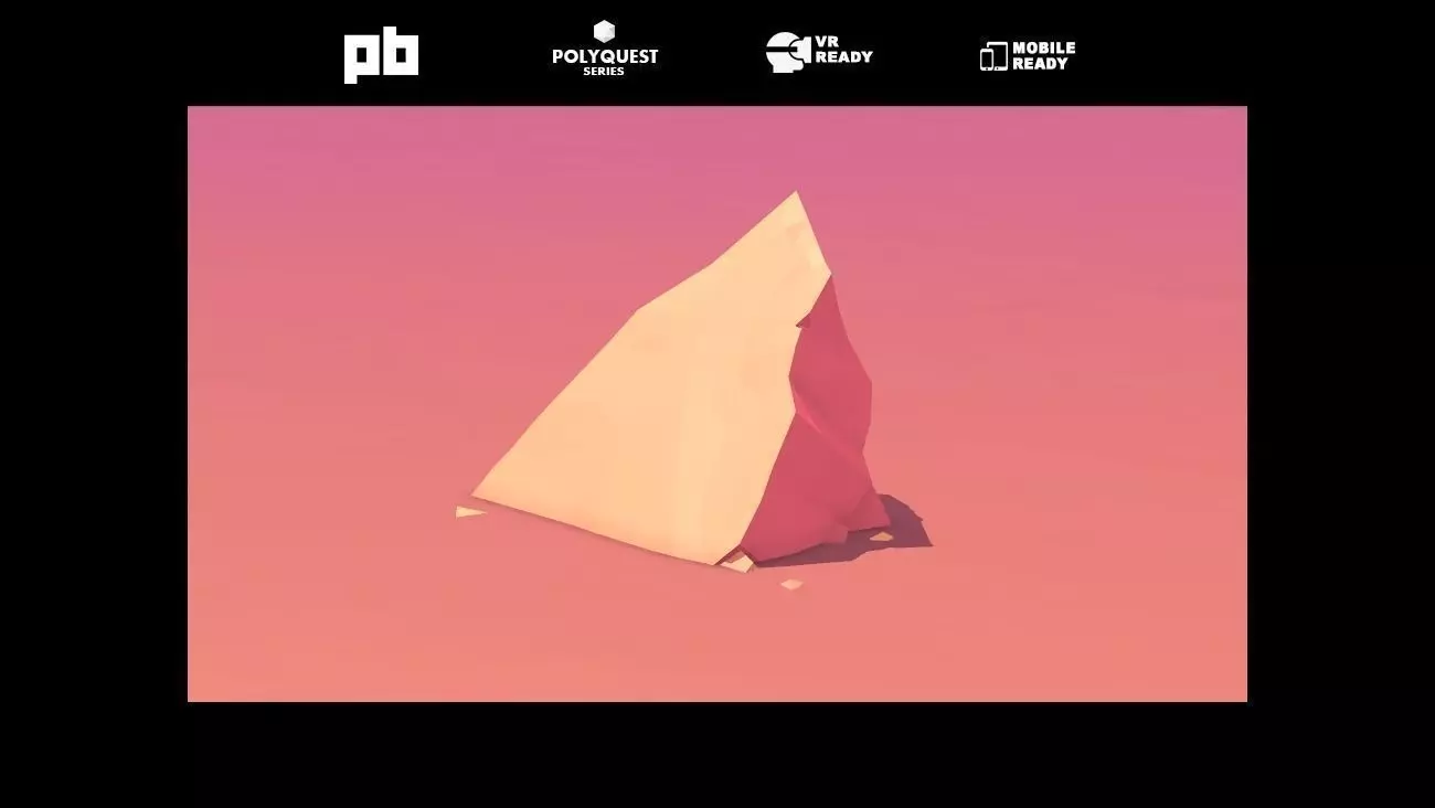 Low Poly Rocks stone sculpture Low-poly 3D model_0