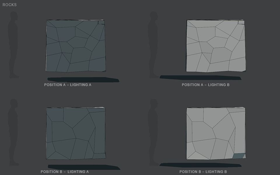 Low Poly Rocks stone sculpture Low-poly 3D model_81