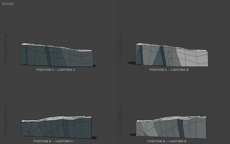 Low Poly Rocks stone sculpture Low-poly 3D model_85