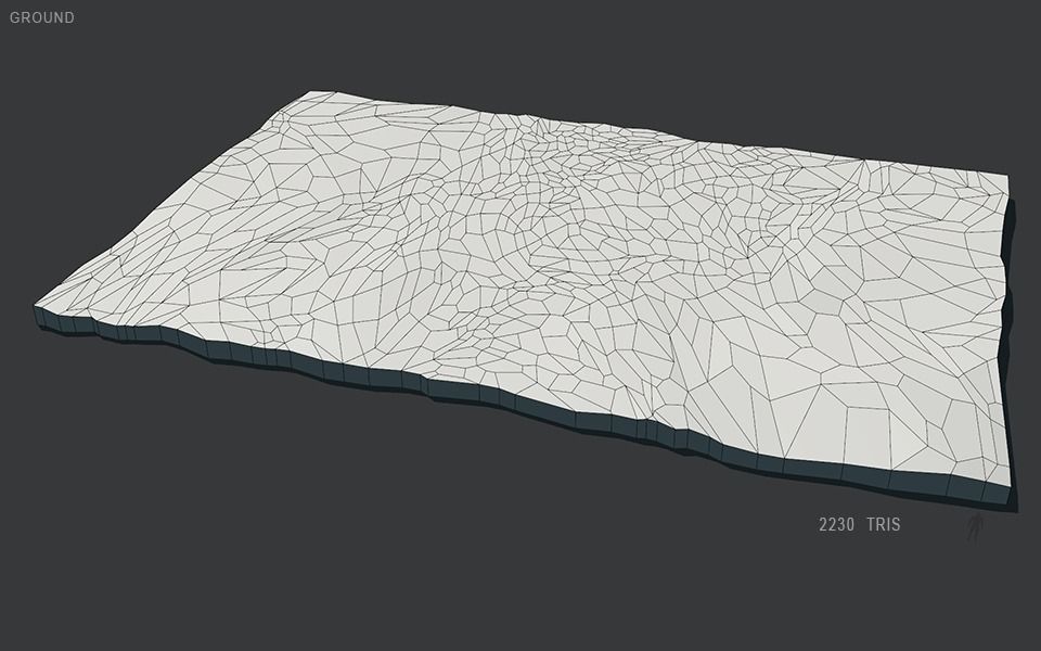 Low Poly Rocks stone sculpture Low-poly 3D model_116