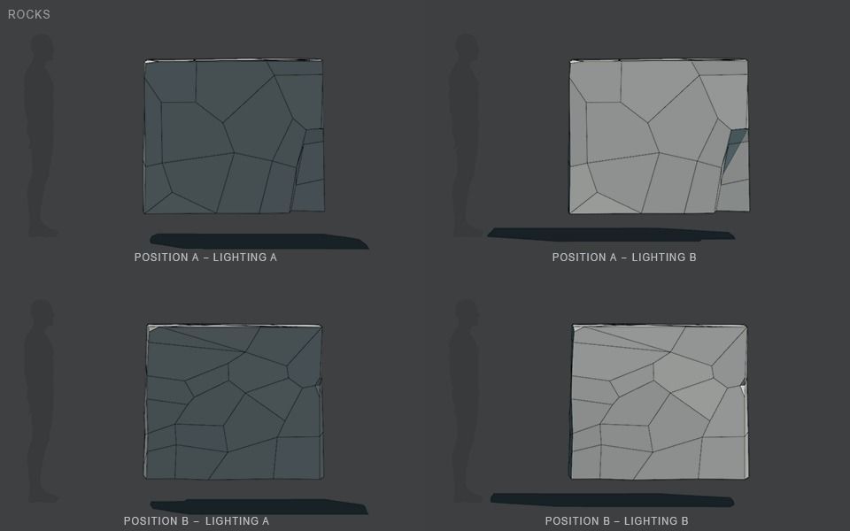 Low Poly Rocks stone sculpture Low-poly 3D model_79