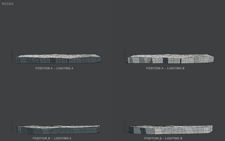 Low Poly Rocks stone sculpture Low-poly 3D model_109