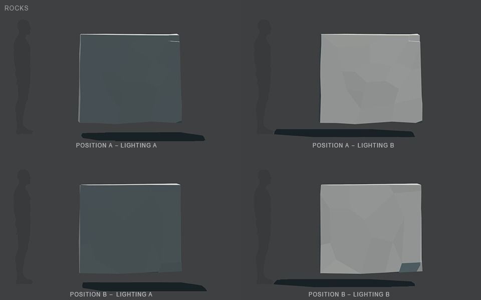 Low Poly Rocks stone sculpture Low-poly 3D model_80