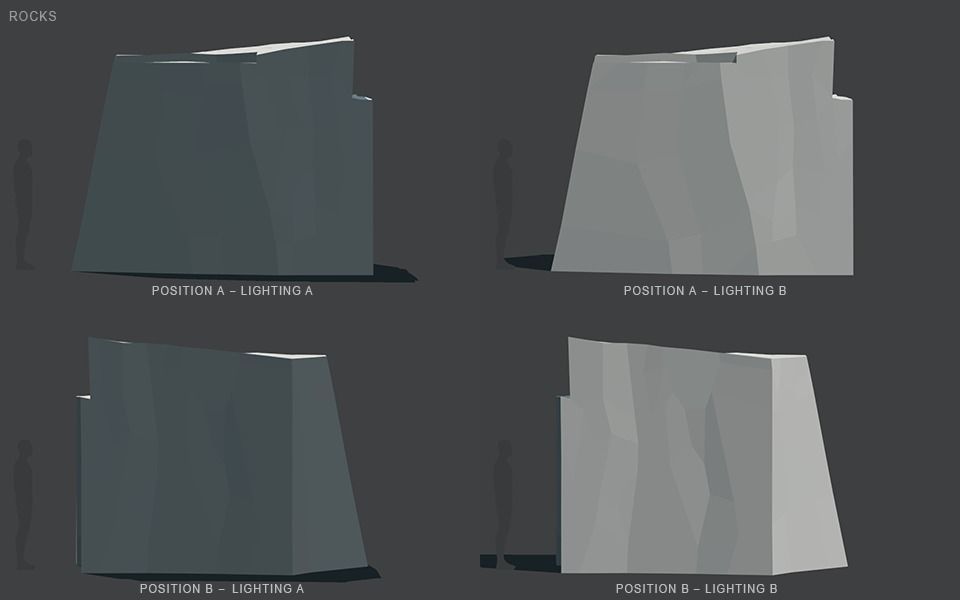 Low Poly Rocks stone sculpture Low-poly 3D model_86