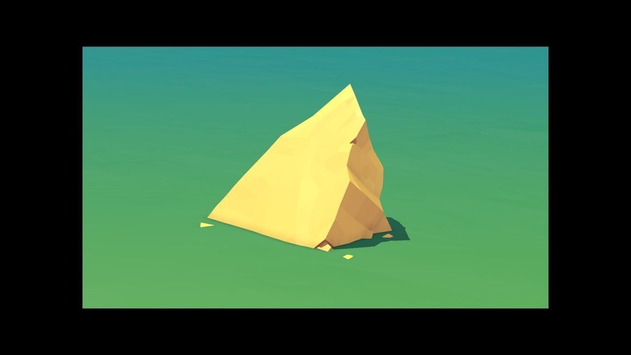 Low Poly Rocks stone sculpture Low-poly 3D model_12