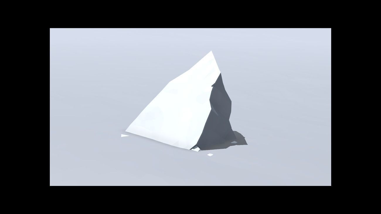 Low Poly Rocks stone sculpture Low-poly 3D model_8