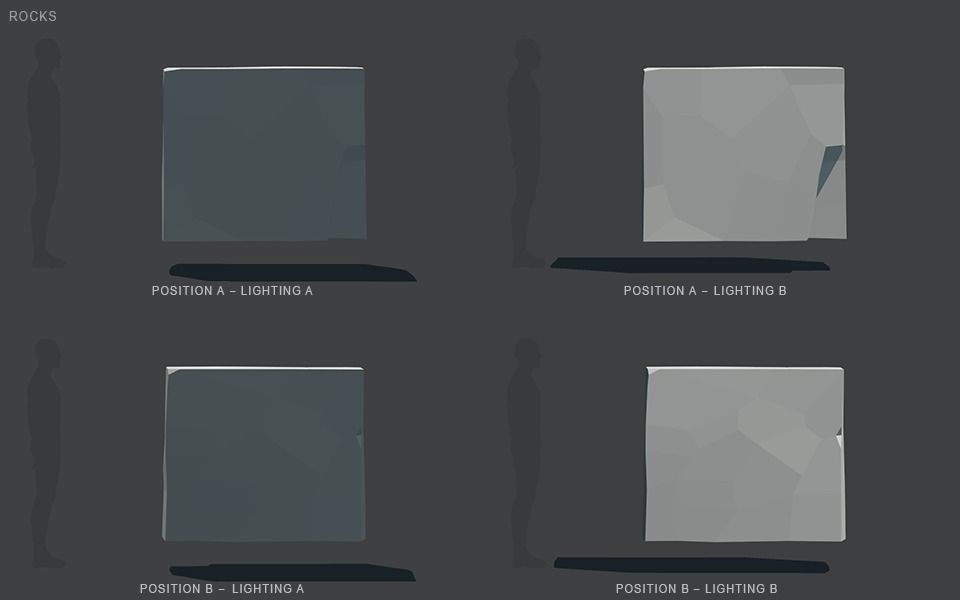 Low Poly Rocks stone sculpture Low-poly 3D model_78