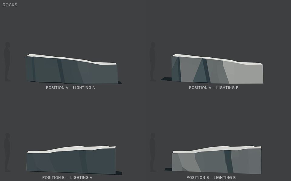 Low Poly Rocks stone sculpture Low-poly 3D model_84