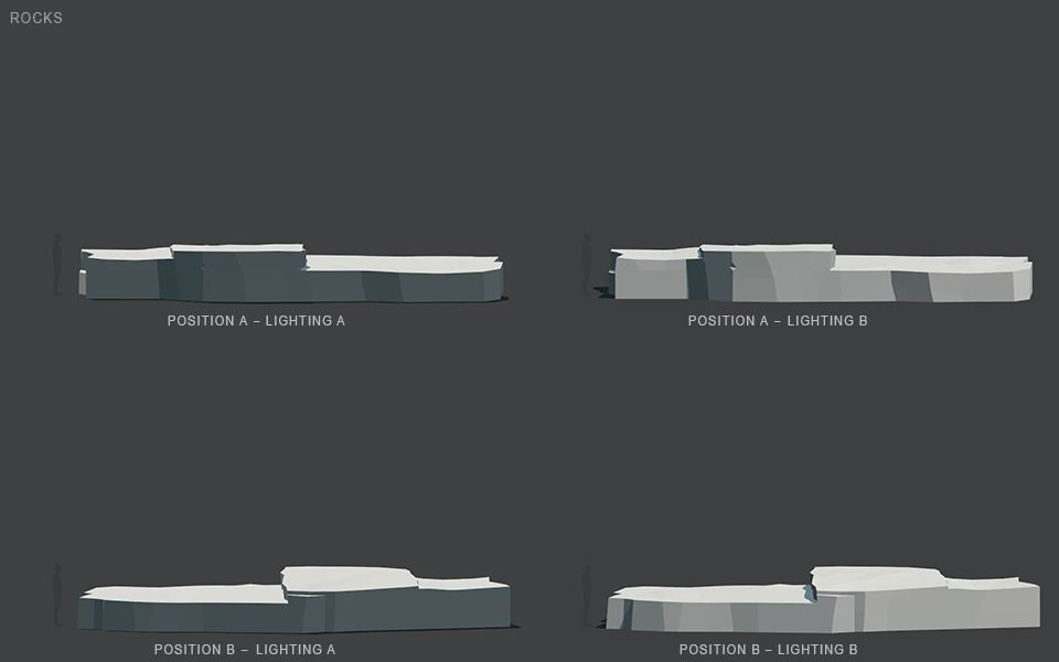 Low Poly Rocks stone sculpture Low-poly 3D model_110