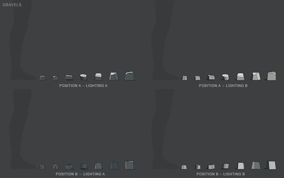 Low Poly Rocks stone sculpture Low-poly 3D model_128