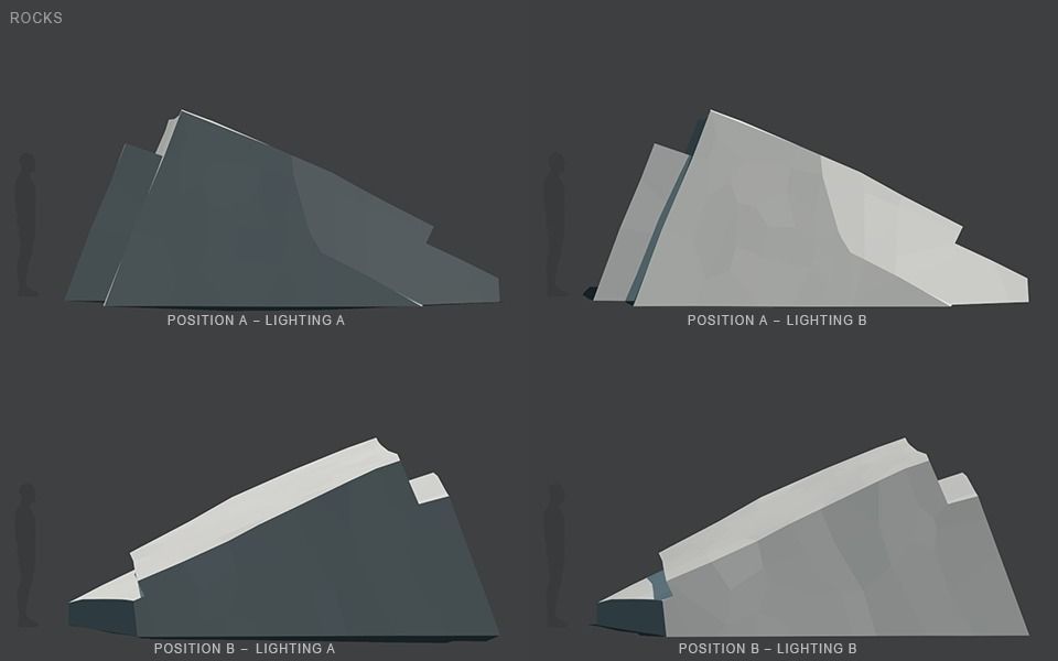 Low Poly Rocks stone sculpture Low-poly 3D model_96