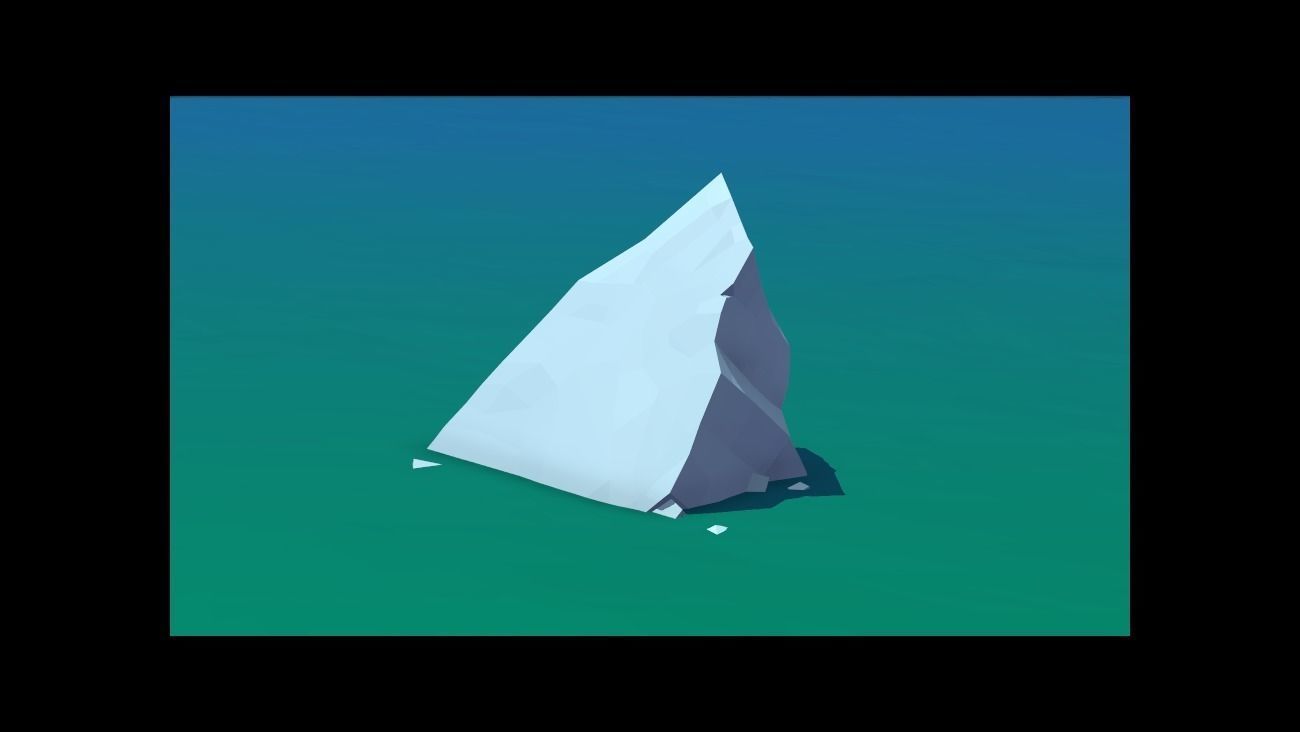 Low Poly Rocks stone sculpture Low-poly 3D model_4