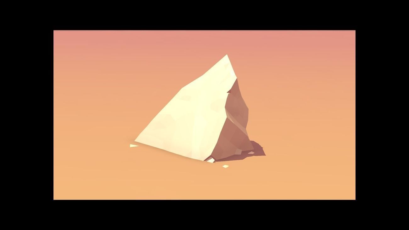 Low Poly Rocks stone sculpture Low-poly 3D model_13