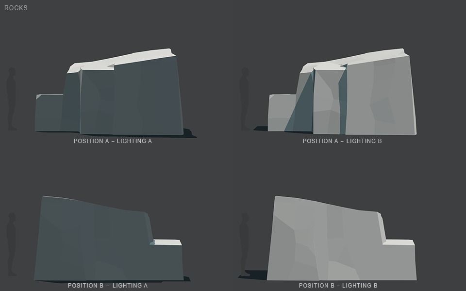 Low Poly Rocks stone sculpture Low-poly 3D model_98