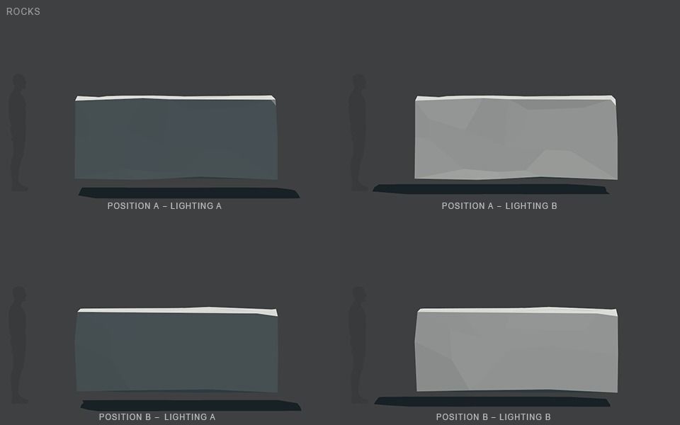 Low Poly Rocks stone sculpture Low-poly 3D model_82