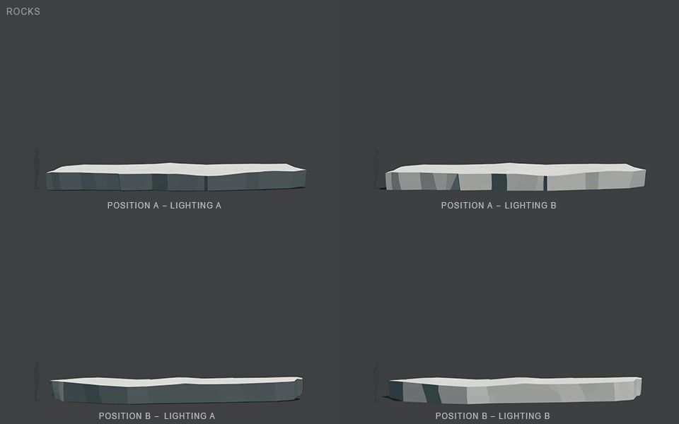 Low Poly Rocks stone sculpture Low-poly 3D model_108