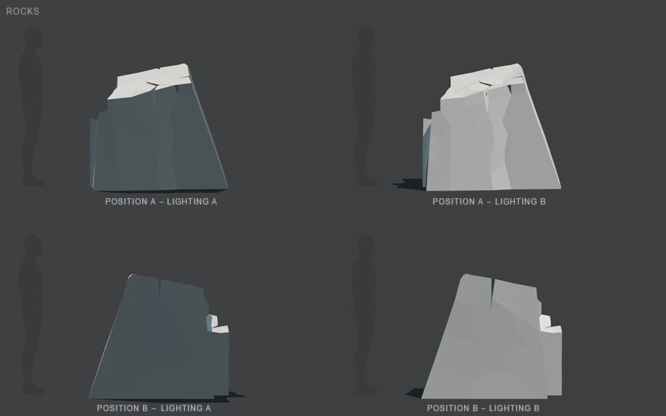 Low Poly Rocks stone sculpture Low-poly 3D model_72