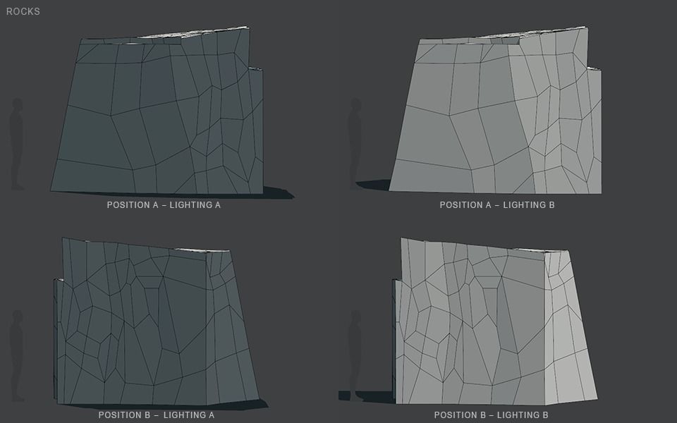 Low Poly Rocks stone sculpture Low-poly 3D model_87