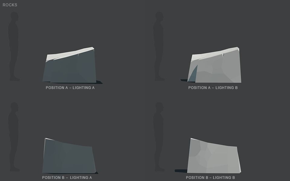 Low Poly Rocks stone sculpture Low-poly 3D model_70