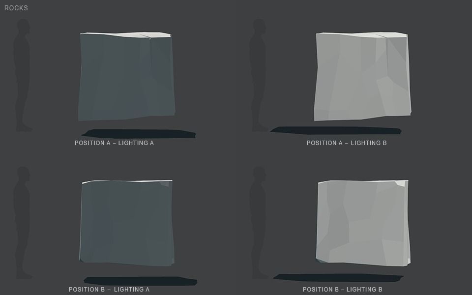 Low Poly Rocks stone sculpture Low-poly 3D model_76