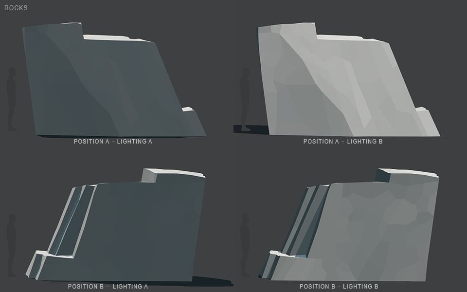 Low Poly Rocks stone sculpture Low-poly 3D model_94